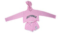 ladies pink jellyworld short set