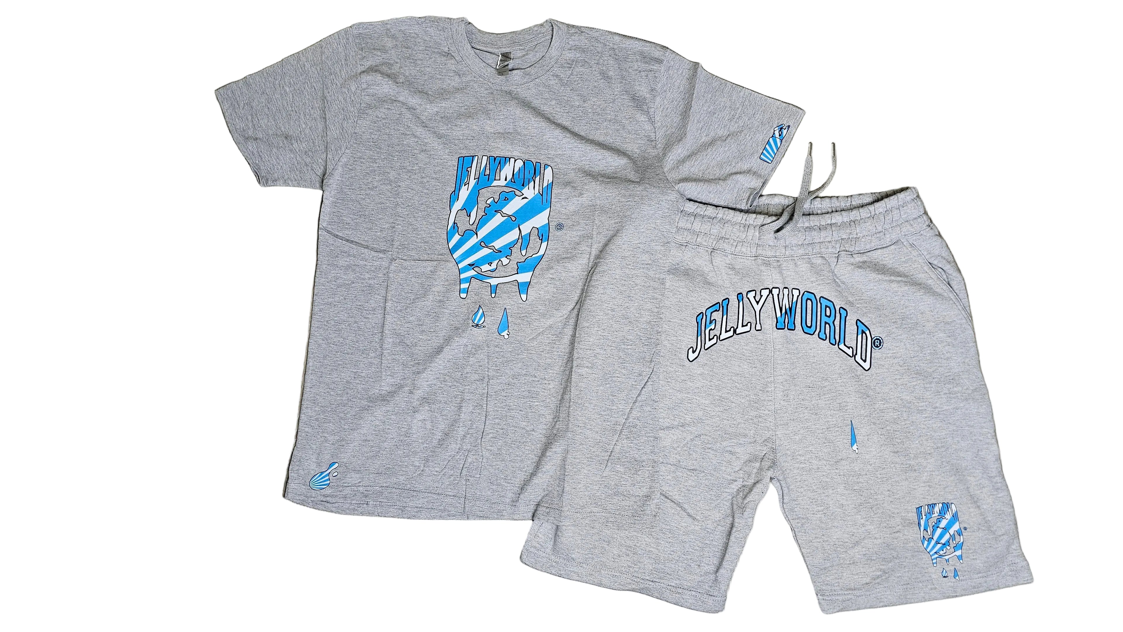 Mens gray short set